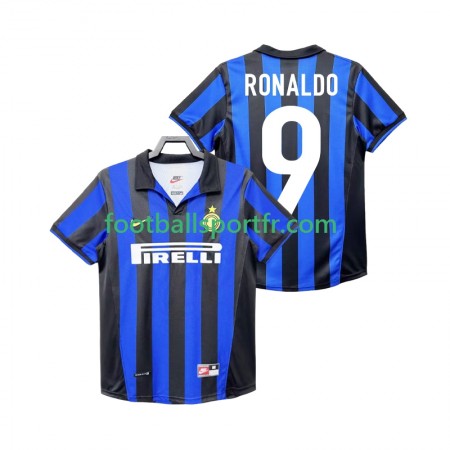 Tenue Inter Milan Roanldo 9 1999 Retro Domicile 1998 Maillot de Foot